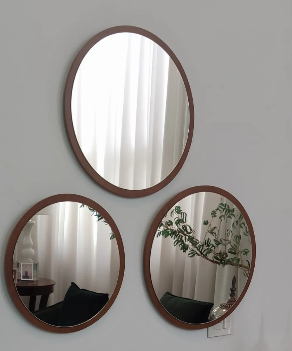 Conjunto de Espelhos Decorativos Redondos para Parede – DG 2230