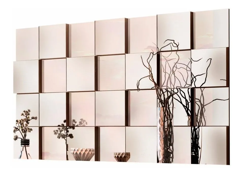 Conjunto de Espelho Decorativo 3D de Parede  – DG 3010