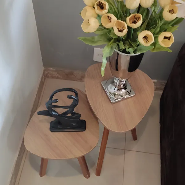 Conjunto de Mesa de Canto Orgânica  Paris