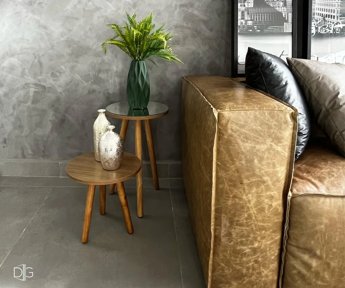 Conjunto Mesa de Canto Eiffel Mirror