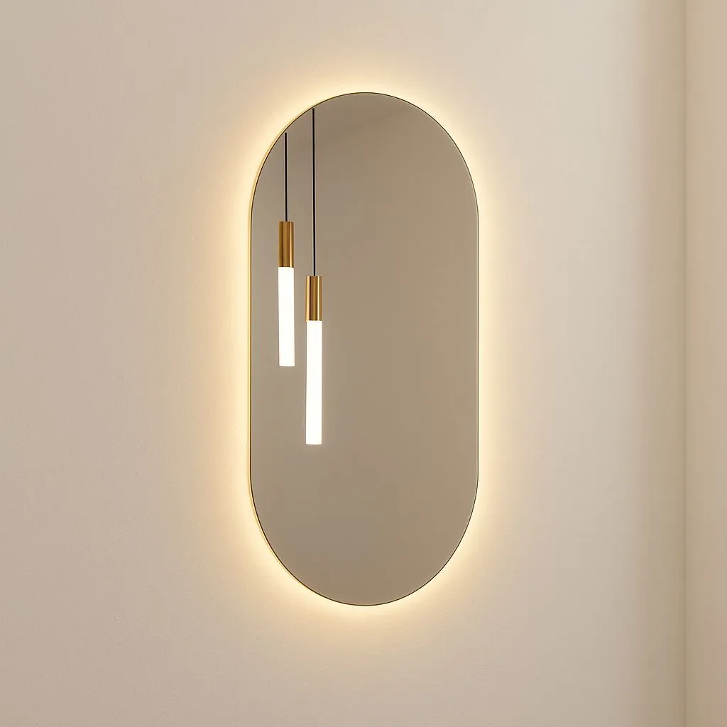 Espelho Oval Retro Iluminado DG 2290