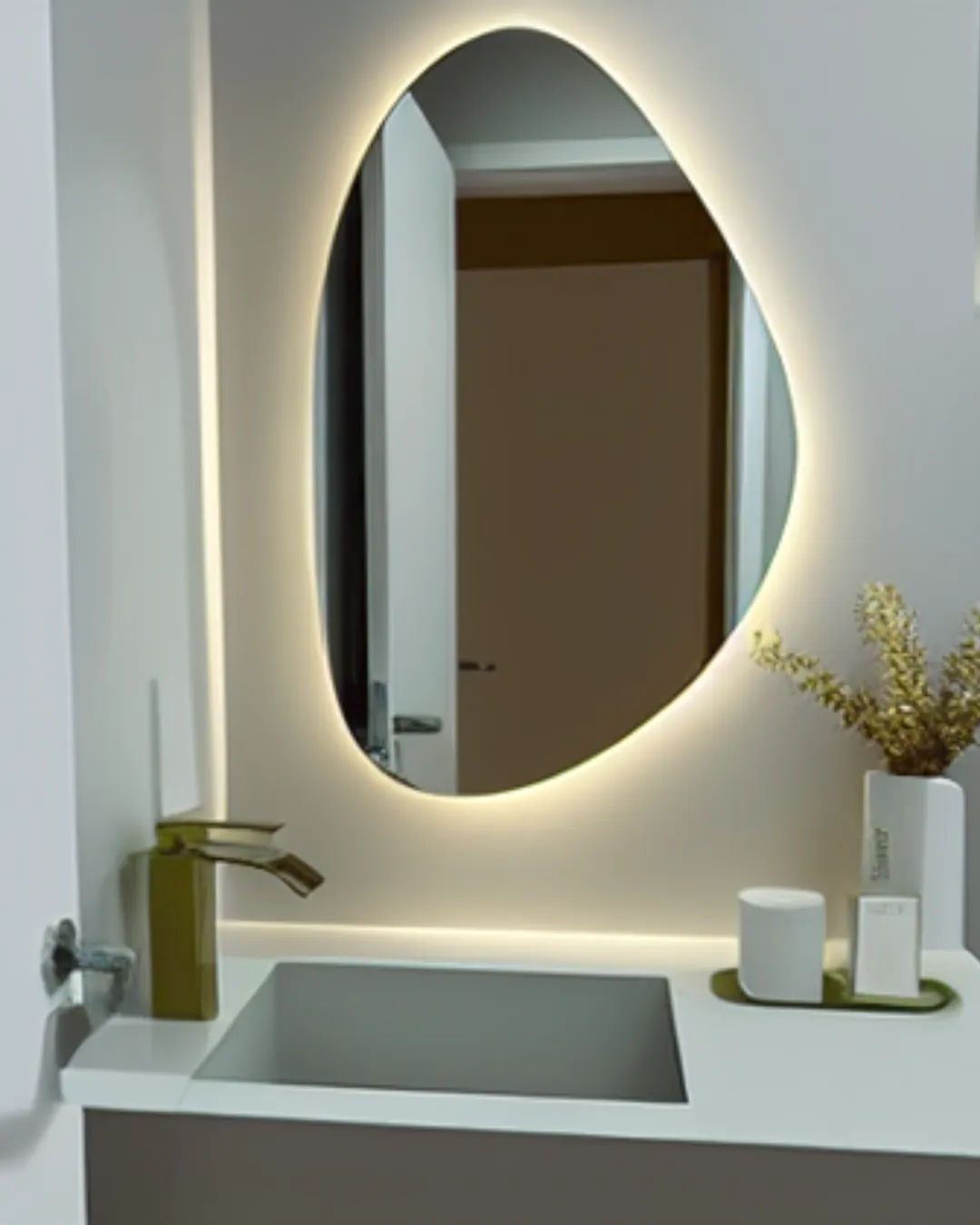 Espelho Retroiluminado Orgânico Ellena - LED