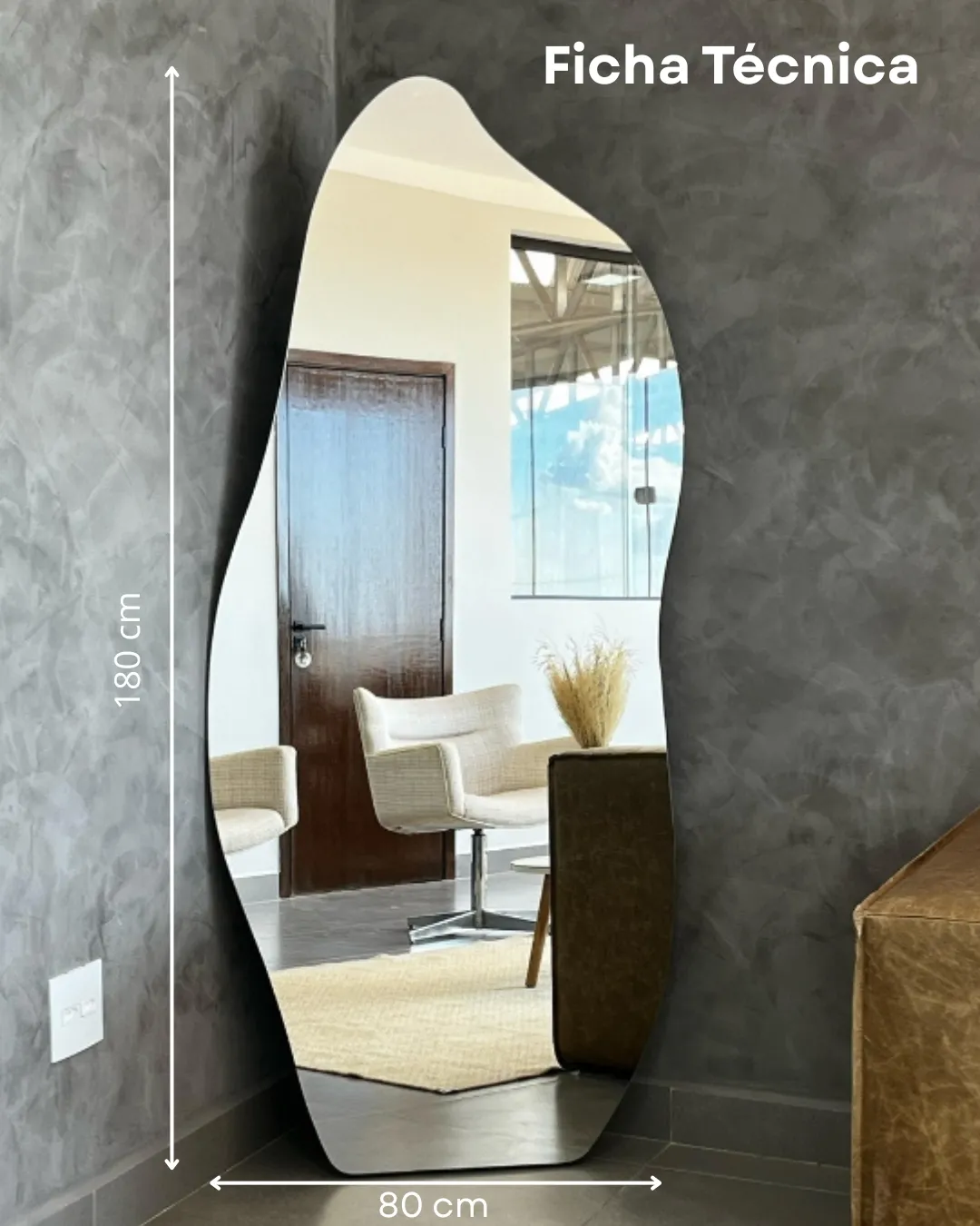 Espelho Retroiluminado Orgânico Mountain - LED