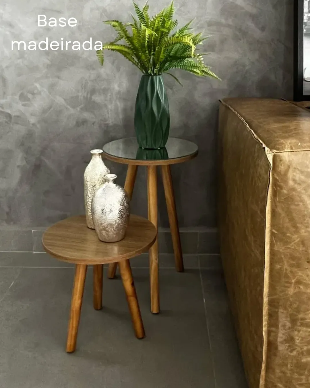 Conjunto Mesa de Canto Eiffel Mirror