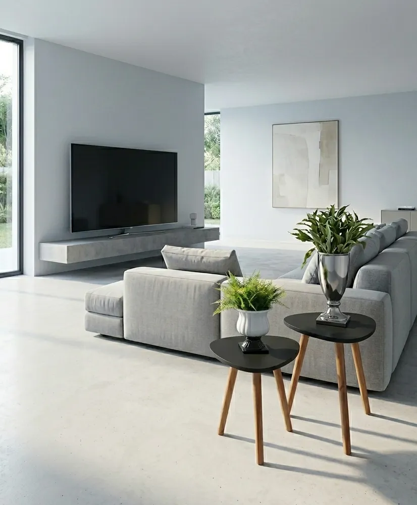 Conjunto de Mesa de Canto Orgânica  Paris