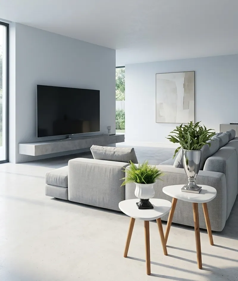 Conjunto de Mesa de Canto Orgânica  Paris